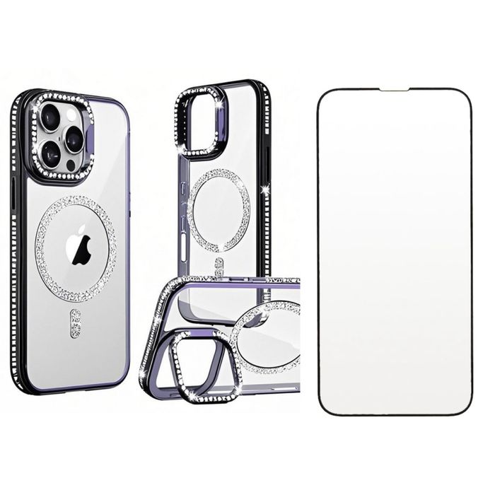 Husa Magsafe Luxury + Folie Sticla Iphone 16 16 PRO 16 PLUS 16 PRO MAX