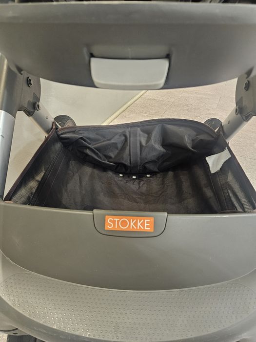 Carucior Stokke Trailz gri cadru+scaun sport
