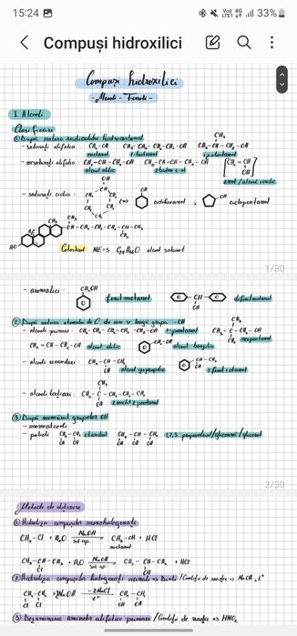 Notițe chimie admitere medicina