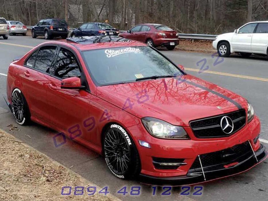 Лип Държачи Предна Броня Държач Спойлер Сплитер Истински Карбон