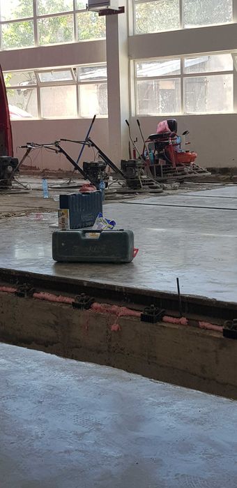 Циментова подова замазка, Шлайфан Бетон,Щампован Бетон