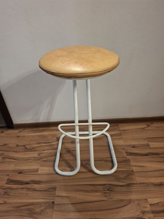 Scaun bar înalt crem