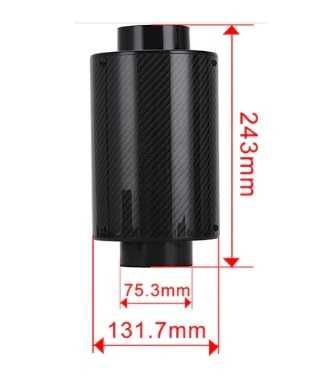 Спортен затворен филтър карбон турбо интеркулер дрифт драг drag drift