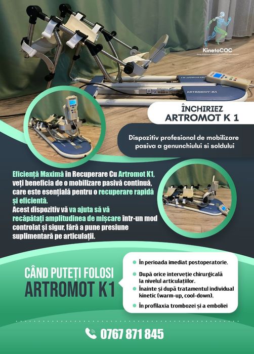 Inchiriere ARTROMOT K1 recuperare genunchiului si soldului