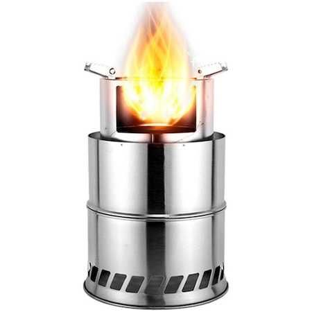Мини сгъваема фурна/грил за къмпинг/туризъм, Стомана, 31x20 см