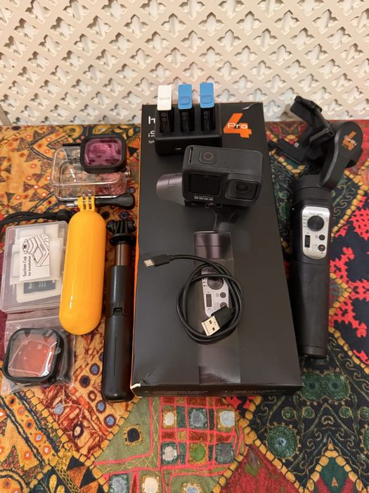 GoPro Hero 9 Black 5k+ gimbal Hohem iSteady Pro 4 + multe accesorii