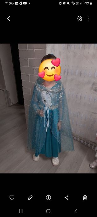 Костюм Эльзы новогодний