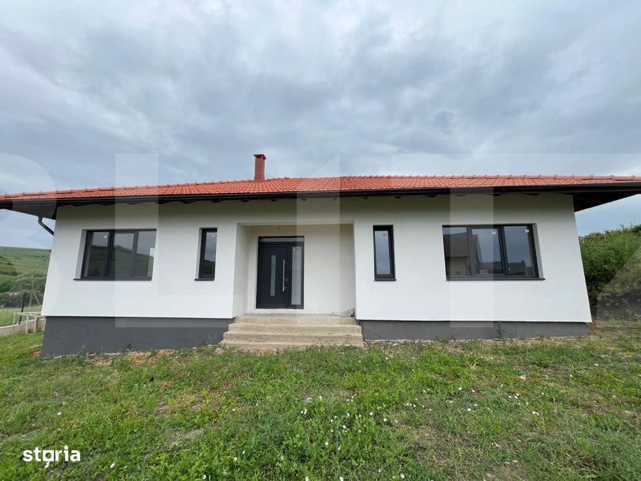 Casa moderna pe un nivel, finisaje la alegere | teren 1112 mp | Apahid