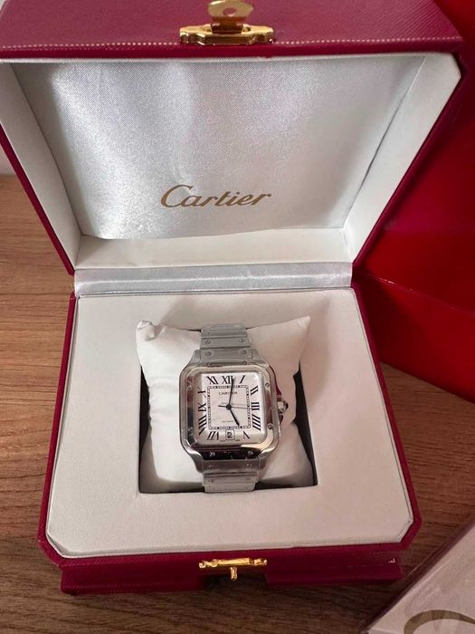 Ceas Cartier alb, nou cu eticheta
