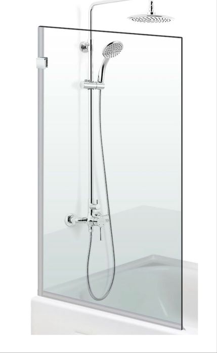 Paravan cada Ravana® Elegance INOX, sticla clara, securizata, 70x140 cm