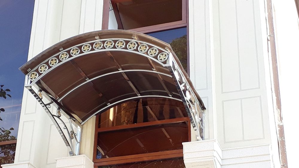 Навесы, козырьки из нержавейки