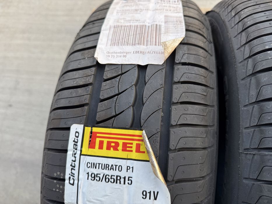 ЧИСТО НОВИ Летни Гуми 195/65R/15 -PIRELLI Cinturato P1- DOT:0124