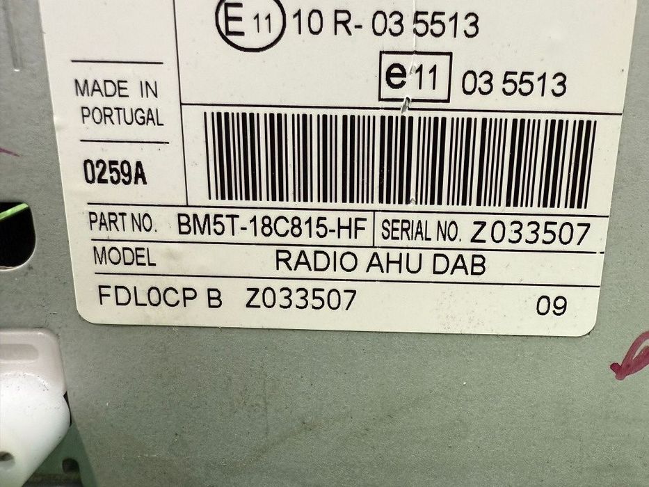 Radio cd multimedia 2012 ford focus 1.6 diesel cod oem 035513 10r035513 2011-2015