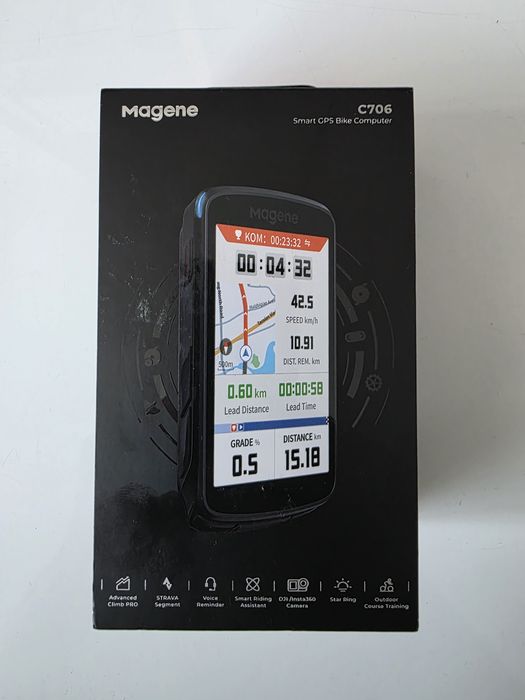 Ciclocomputer Magene C706 Smart cu Gps . Strava Shimano Di2 electronic