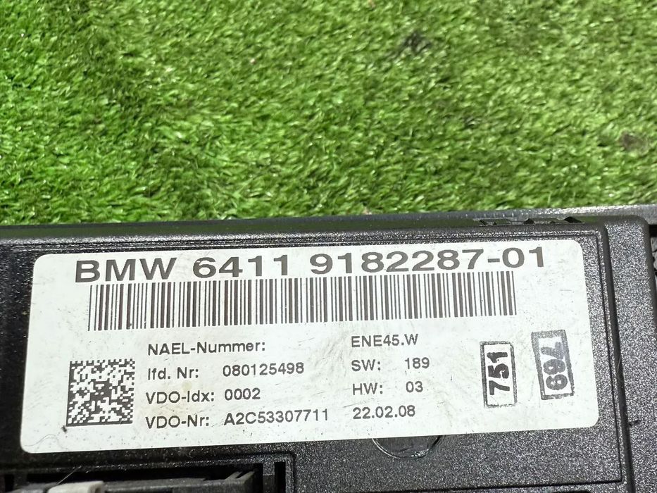 PANOU CENTRAL COMANDA CLIMA BMW 318I SERIA 3 E90 LCI 2.0 BENZINA 2008 COD OEM 64119182287 2011-2019