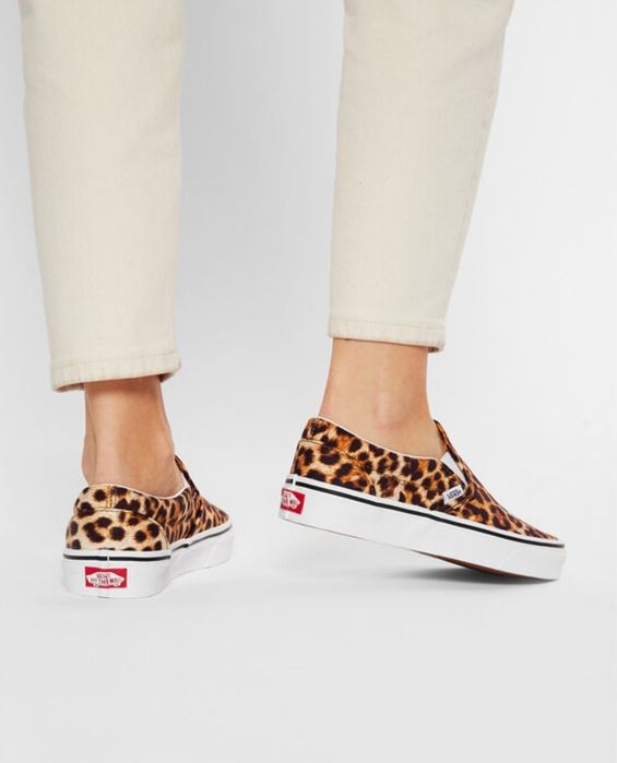 Vans slip on леопардови обувки