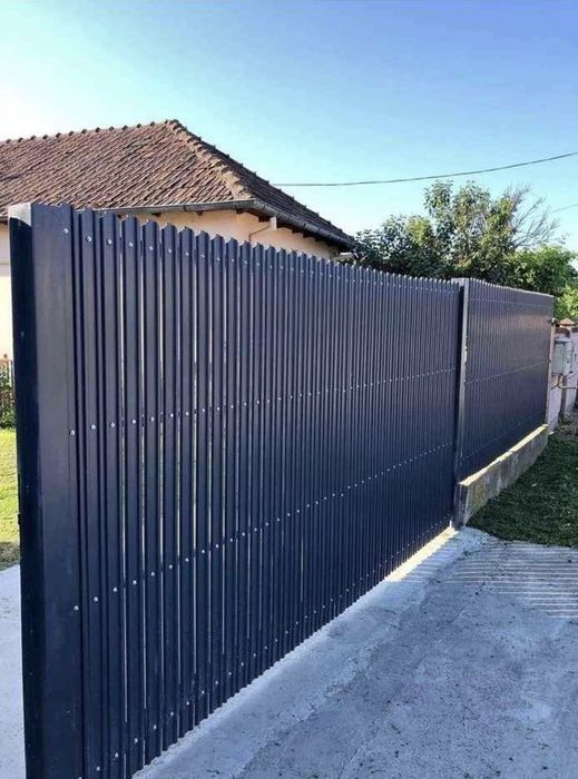 Garduri din sipca metalica, panou tip jaluzele, tabla, plasa si BCA
