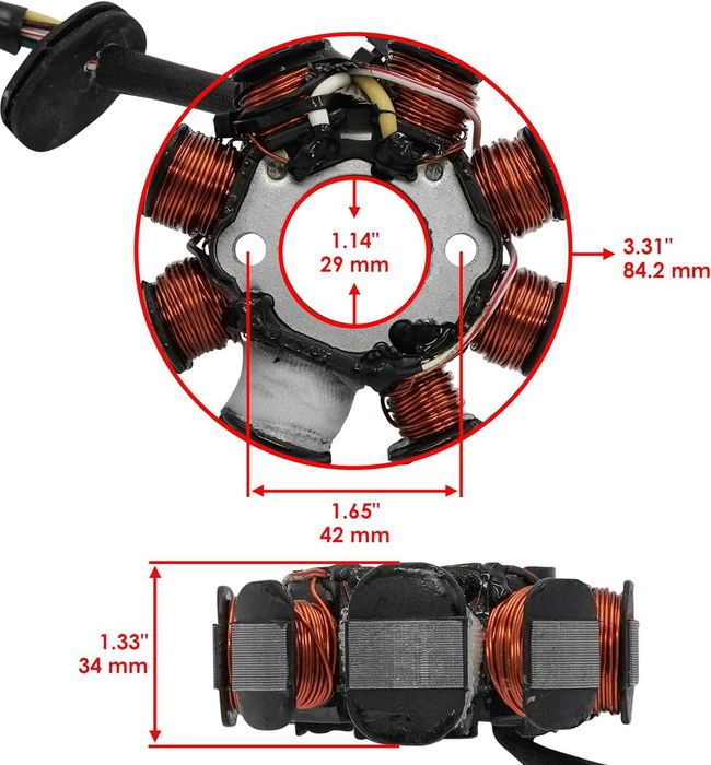 Нов СТАТОР, намотки за KTM EXC 150 ,200 ,250 ,300 / SX 125 2021
