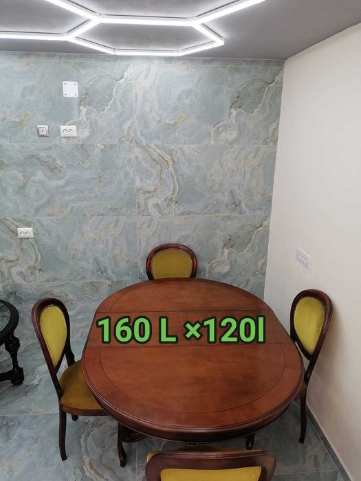Masă + scaune  lemn masiv luxos