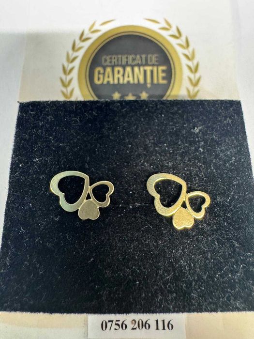 Cercei din aur 14k (69353.1/ 10 Pacurari 1) Garantie 2 ani!