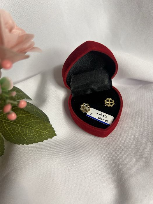 Пусеты золотые новые