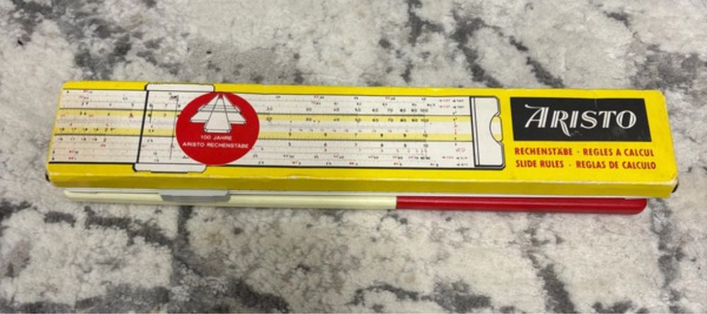 Rigla de calcul Aristo articol de colectie