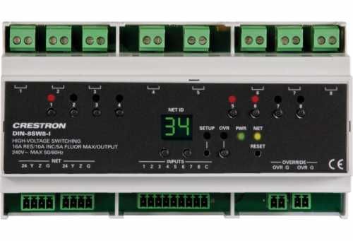 Crestron DIN-8SW8-I Модуль реле