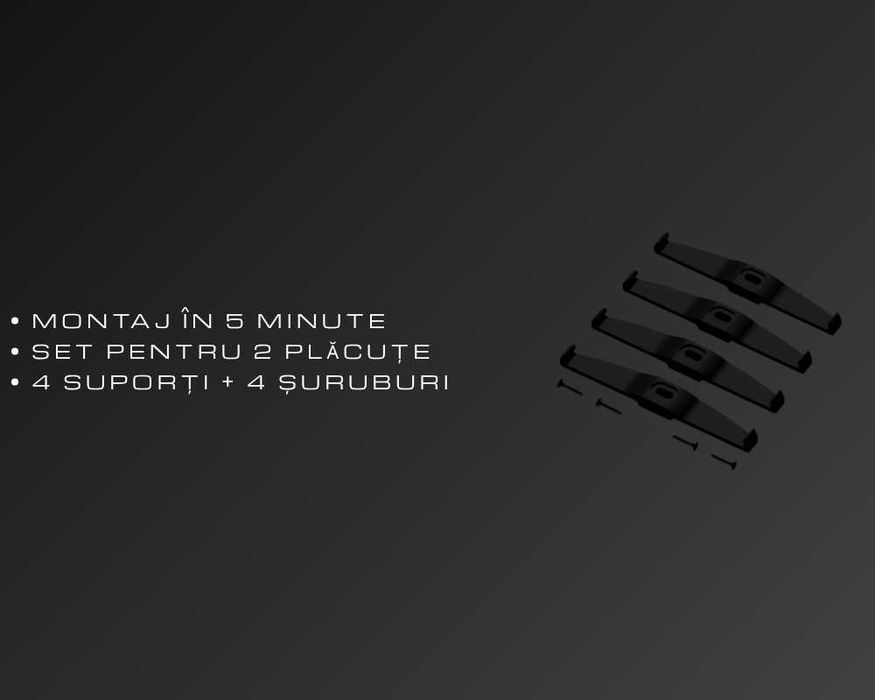 Suport număr înmatriculare premium slim