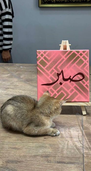 "Sabr" yozilgan kartina