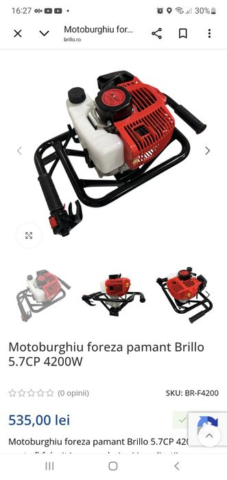 Moto burghiu benzina 5,7 cp
