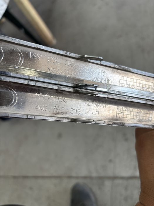 хром лаисни за предната броня за audi a8 d5