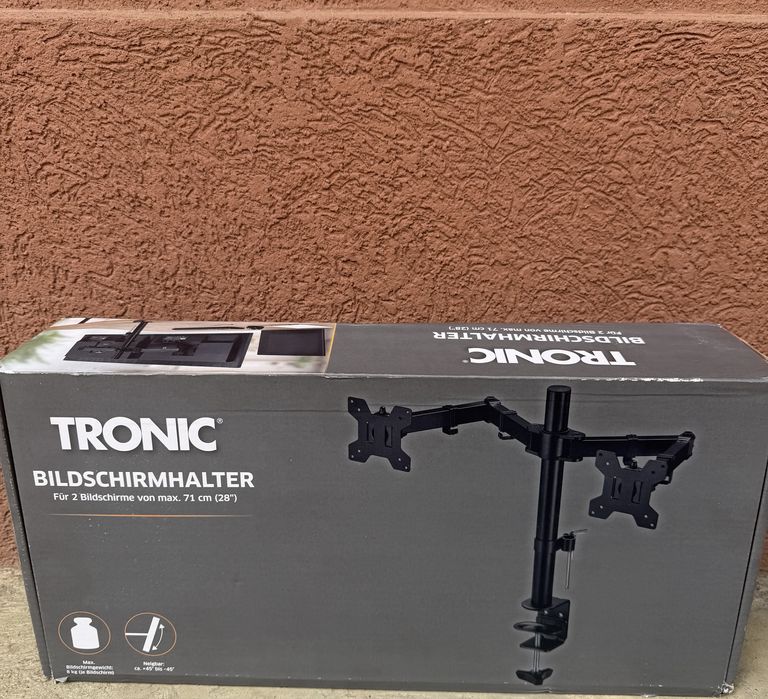 Vând Suport Birou pentru 2 Monitoare până la 28” Nou