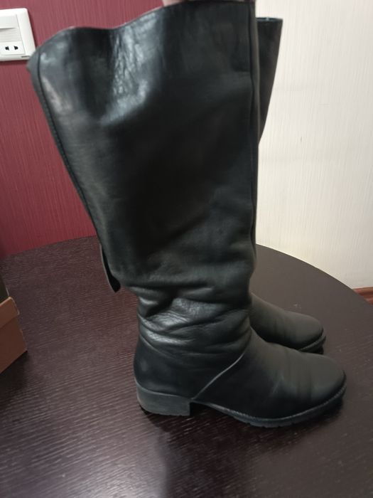 Сапоги женские, натуральная кожа