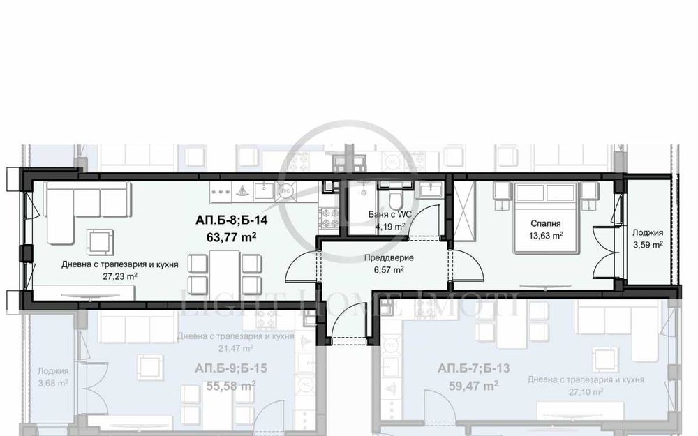 Продава се Двустаен апартамент в Пловдив, Христо Смирненски - 83 кв.м за 718 €/кв.м - Снимка #3
