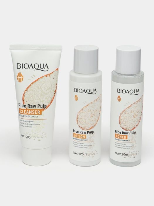 Sovg'a kosmetika to'plami Bioqua, yuz va tana parva,guruch 6 tasi 1 ta