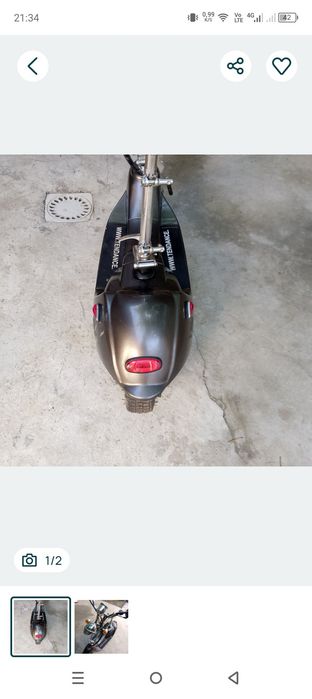 Trotineta electrica cu șa