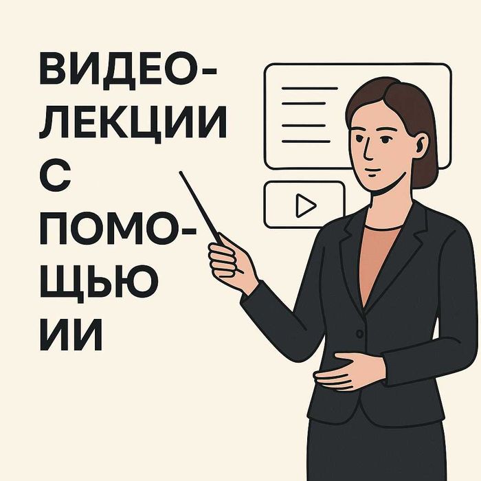 Видео-лекции и видео-уроки под ключ с помощью ИИ быстро!