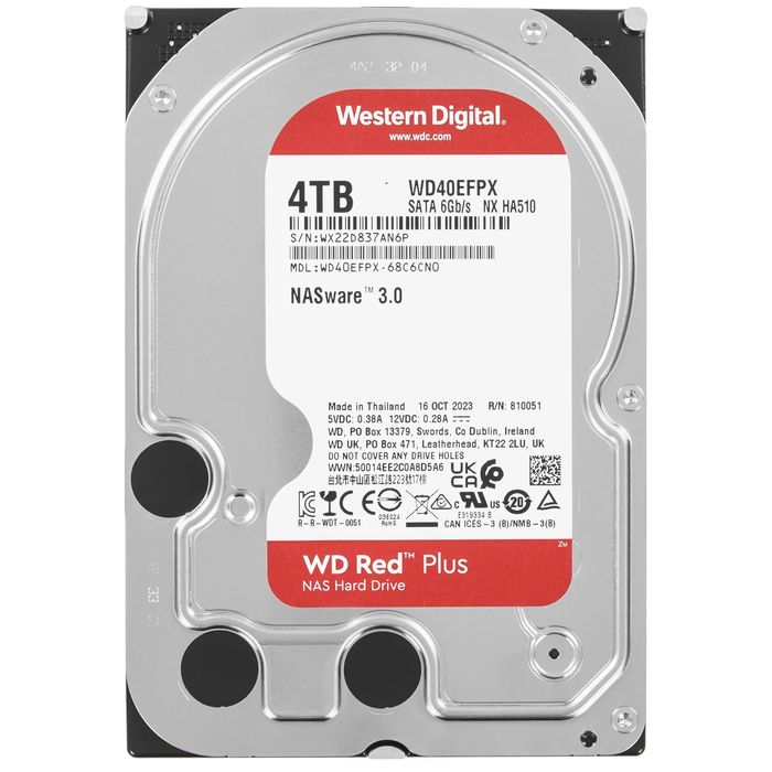 Жесткий диск WD Red Plus [WD40EFPX] 4 TB