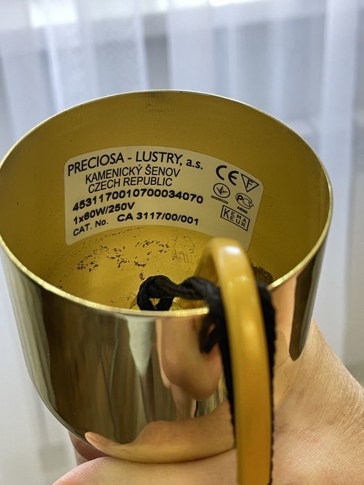 Чешская хрустальная люстра