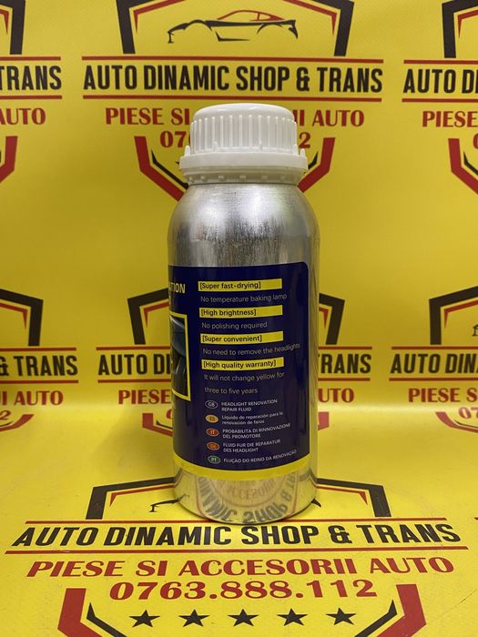 Rezervă substanța solutie polimer lichid kit restaurat faruri 600ml