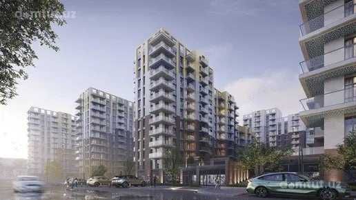 ЖК Oz Mahal 2 комнатная коробка 45м2 Golden House Катта Дархон 3