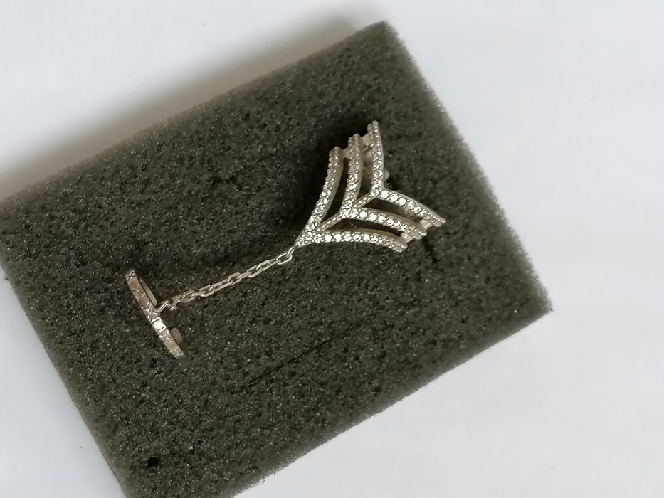 Inel cu lănțișor din argint 925