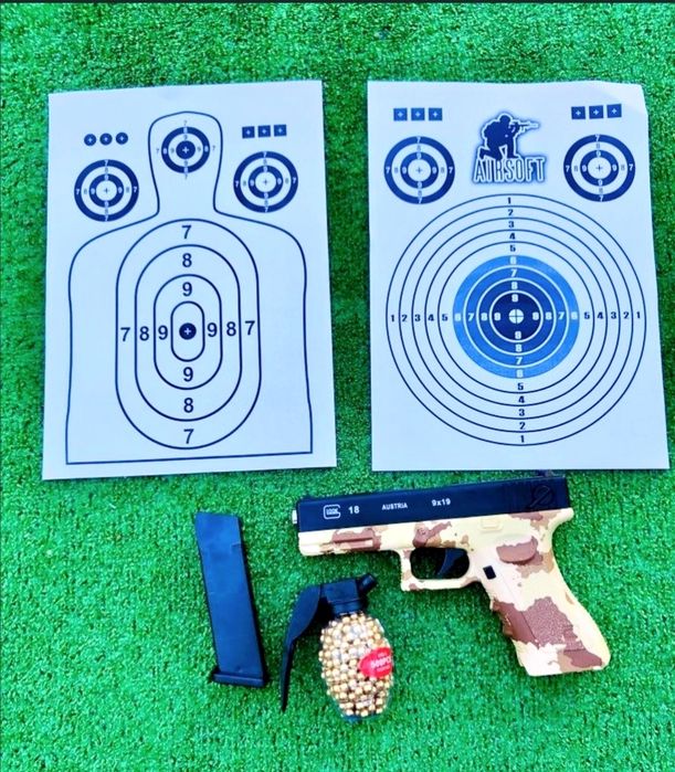 Glock cu bile plastic abs , pistol cu bile + bile 500buc