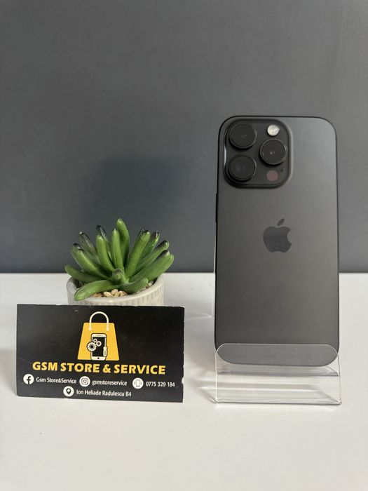 Iphone 15 Pro 128Gb Black Titanium 2 Ani Garantie Gsm Store&Service