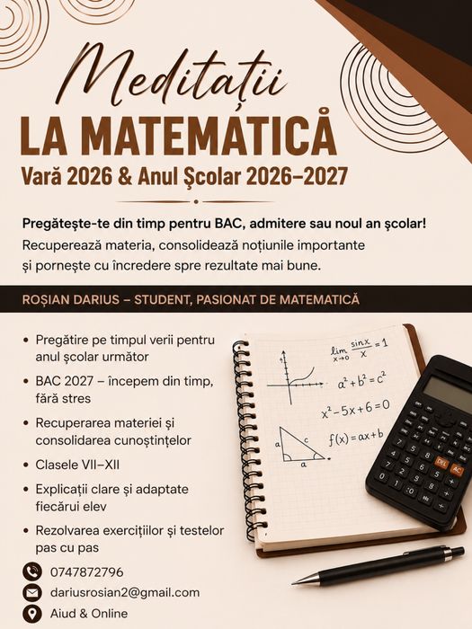 Meditatii Matematică