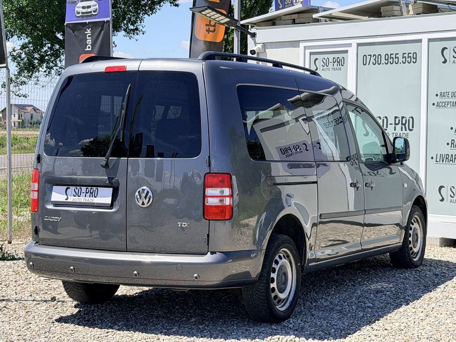 Volkswagen Caddy Maxi 7 Locuri 2012 1.6TDI/RATE DOAR CU BULETINUL/Avans 0/Livrare Gratuita/Garantie 12 luni