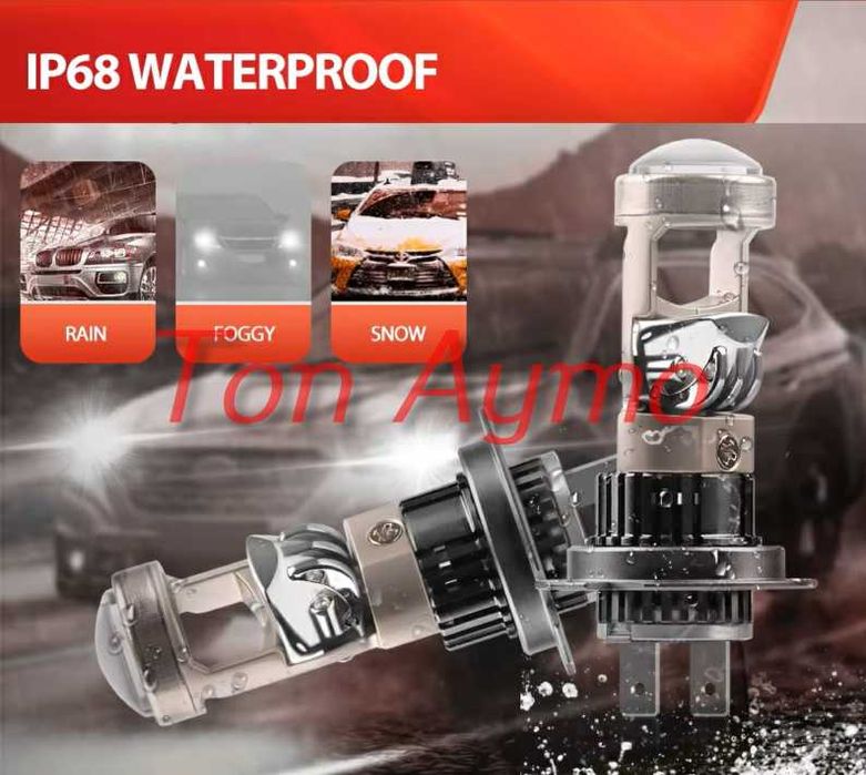 Лед Крушки с Лупи Н7,HB3,HB4,H11, H4 -За Рефлекторен Фар