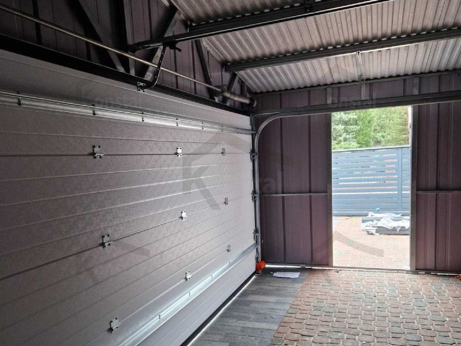 Garaj metalic 7x5 SUPERLINE-PLUS cu carport ajurat + BTX7016