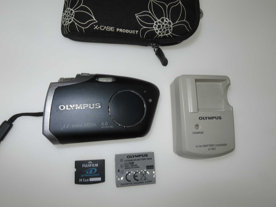 Olympus M mini digital 4mp ретро мини камера цифров фотоапарат 1gb XD