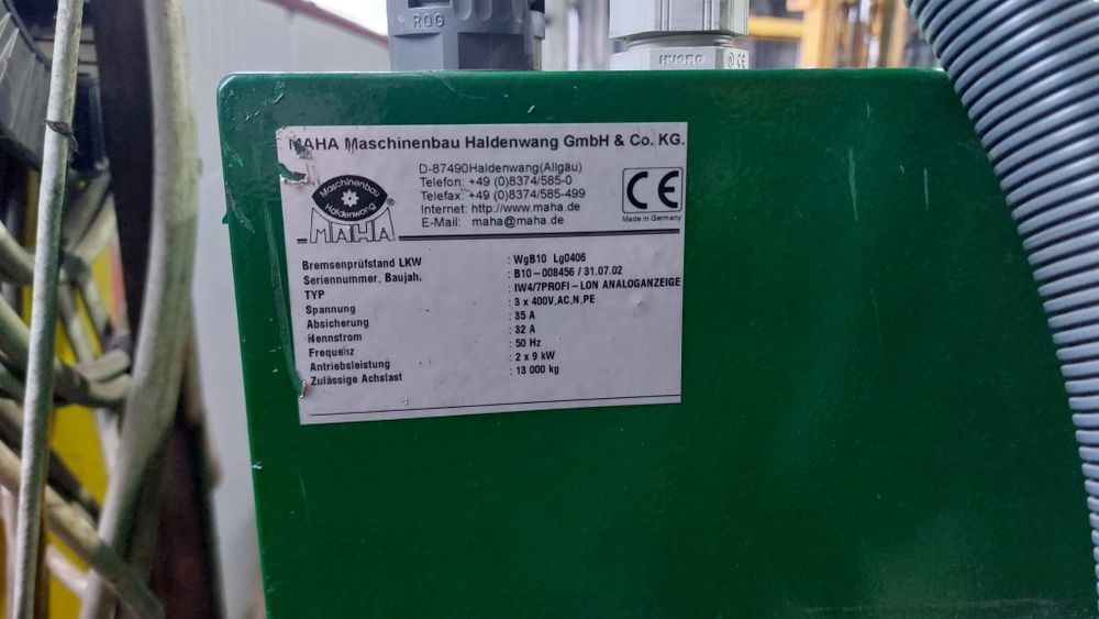 Stand frana camioane MAHA 13 tone din 2002